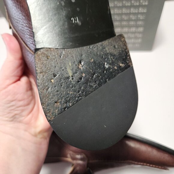 Calibrate Mstroy Horsebit Loafers Pebbled Leather Brown Men's 9M Slip-On - Picture 11 of 16